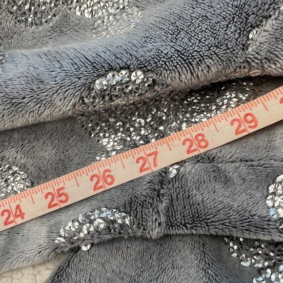 Disney Silver Sequin Mickey Jogger Sleep Pants Medium - Picture 12 of 12